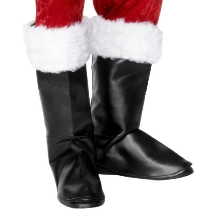 TG53037 návleky na boty pro Santa Clause, Mikuláš, kostým, kožešinový kostým na Vánoce