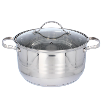 KIR2544 NEREZOVÝ HRNEC 4,0 L S POKLICÍ 22 CM INDUKCE