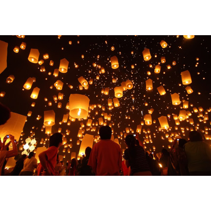 ZW20 létající lampiony štěstí, čínský lampion přání na svatbu a Silvestra