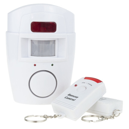 AG77 mini bezdrátový alarm s pohybovým čidlem, 2 dálkové ovladače, pro dům i na zahradu