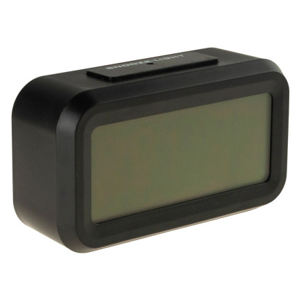 AP29 digitální budík s velkým LCD displejem, teploměrem a kalendářem na stůl, s funkcí odloženého buzení