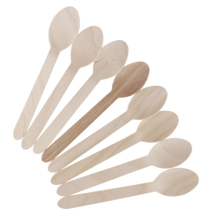 ARP7874 dřevěné lžičky a lžíce 16 cm, 8 ks, gril, grilování, oslava, večírek