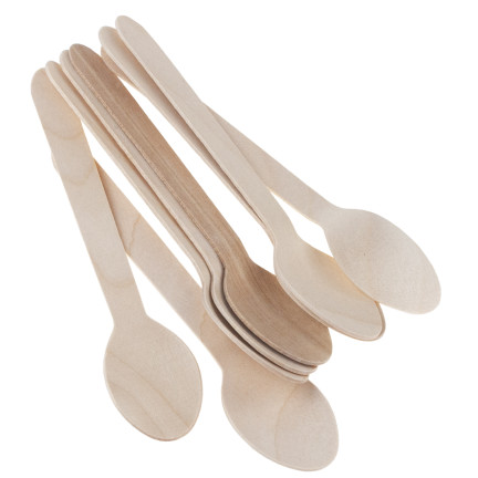 ARP7874 dřevěné lžičky a lžíce 16 cm, 8 ks, gril, grilování, oslava, večírek