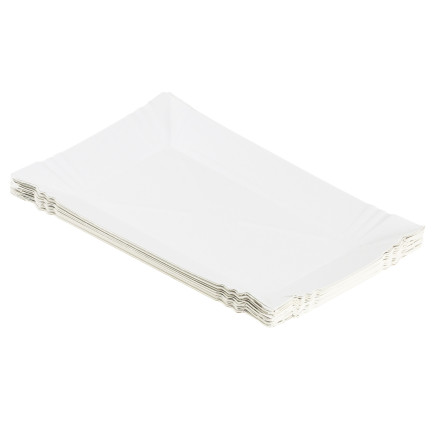 ARP8000, sada 20 ks papírových podnosů na grilování a piknik, 20 × 13,5 cm