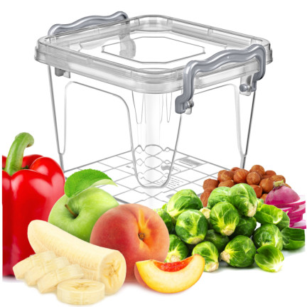 HOB021128 Plastová dóza na potraviny MULTI BOX 0,55 l QUADRAT