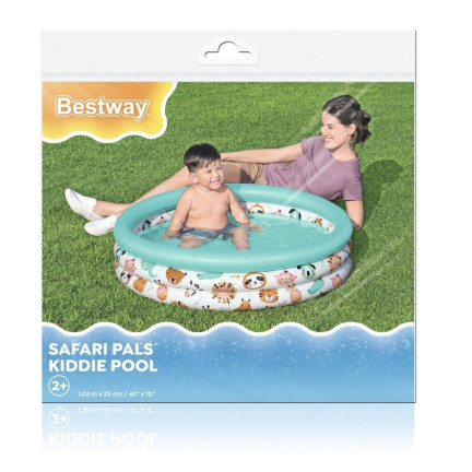 51008 nafukovací bazén, brouzdaliště, dětský zahradní bazén s motivem rybiček, 102 x 25 cm, Bestway