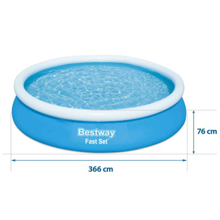 57274 BESTWAY 366x76cm zahradní umyvadlo + čerpadlo