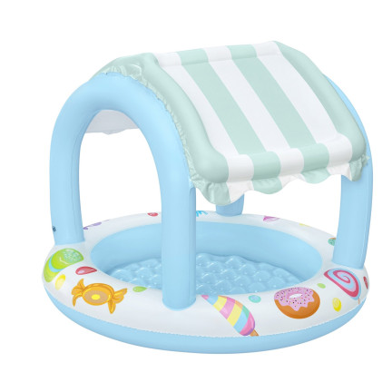 52638 Bazén se stříškou, dětský bazén, nafukovací dno, Bestway 34L 1,04 X 0,84 m