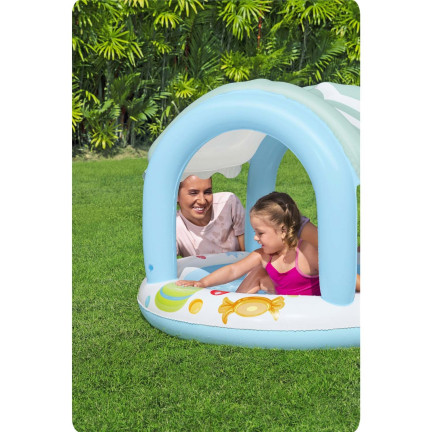 52638 Bazén se stříškou, dětský bazén, nafukovací dno, Bestway 34L 1,04 X 0,84 m