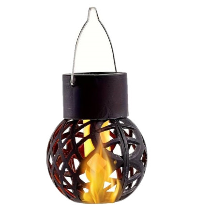 TG60446 solární lampa, pochodeň, závěsná LED lampa, loftový lucernička, prolamovaná