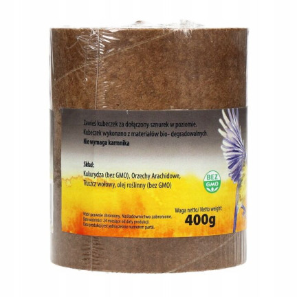 Misek pro ptáky s krmivem Turdus 400 g – vysoce energetické krmivo na zimu
