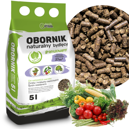 BIO17 přírodní hovězí hnůj, granulovaný, organické hnojivo ve formě granulí, Optima 5 l Biovita