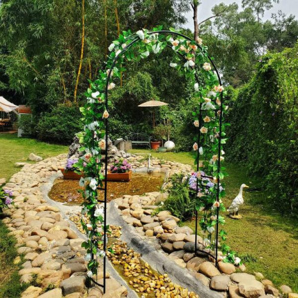PERG-N3214 zahradní kovový oblouk pro růže květiny větve 240cm