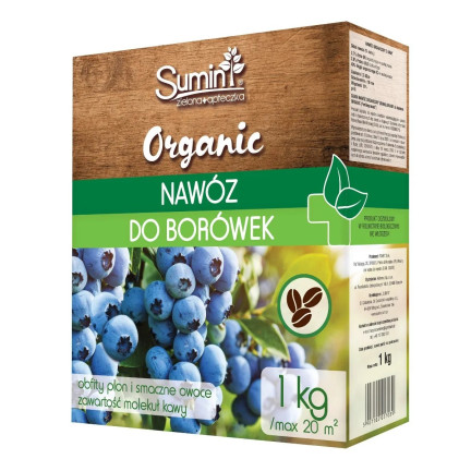 SUM81 ekologické hnojivo pro borůvky, organické granulované hnojivo pro borůvky, 1 kg