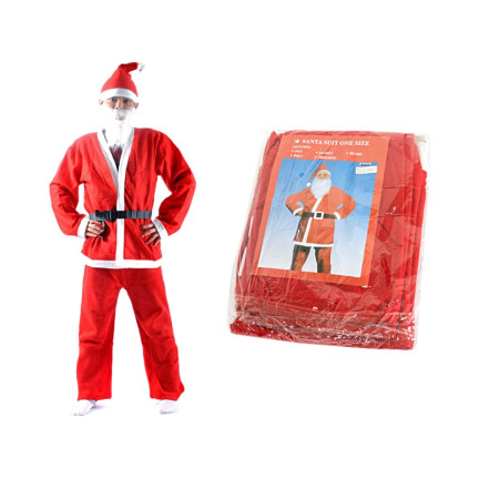CC53 kostým Santa Clause – kompletní sada 5 dílů, hvězda na Den svatého Mikuláše