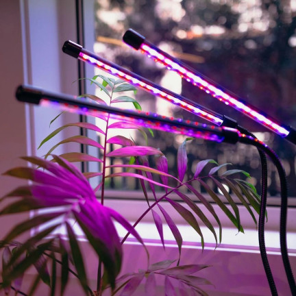 IM010 lampa pro růst rostlin a doplňkové osvětlení, 3ramenná, 60 LED, časovač + dálkové ovládání