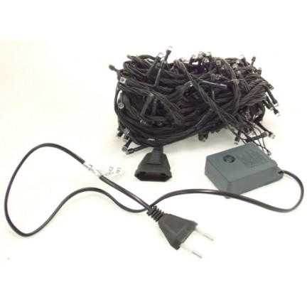 SW19 vánoční světýlka, 300 LED, bílá a teplá bílá, silný kabel