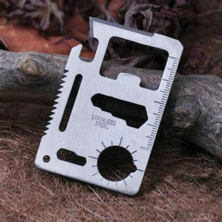 ZW46 karta přežití, survival card, nůž, nástroj