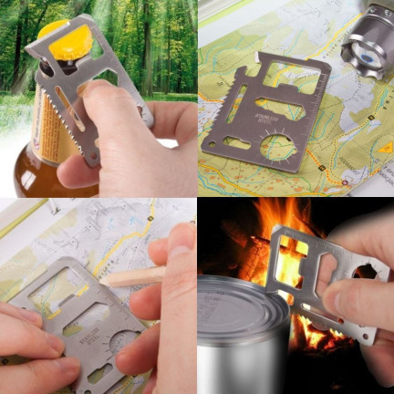ZW46 karta přežití, survival card, nůž, nástroj