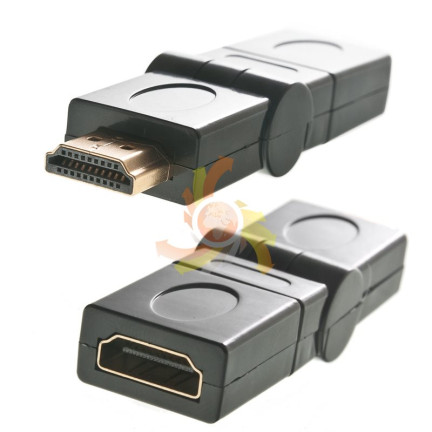 CC25 otočný adaptér 360° HDMI gold