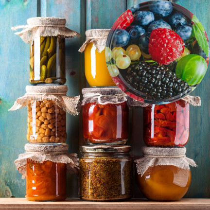 CAPL82KPL082 uzávěry na sklenice FI82, matice, sklenice, víčka, uzávěry, 10 ks, 6-záchytné, na ovoce
