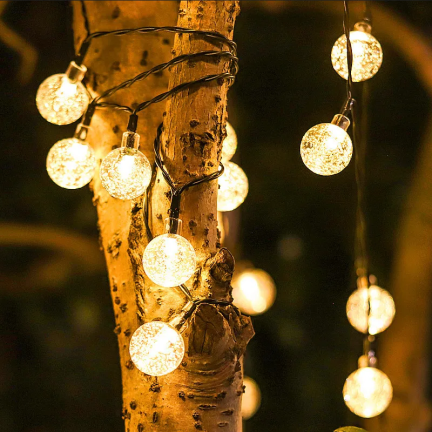 TG71398-1 SOLÁRNÍ LAMPA GIRLANDA 20LED 5M ZAHRADNÍ LAMPA PRO BALKÓNOVÝ ŘETĚZEC SVĚTELNÉHO KRUHU