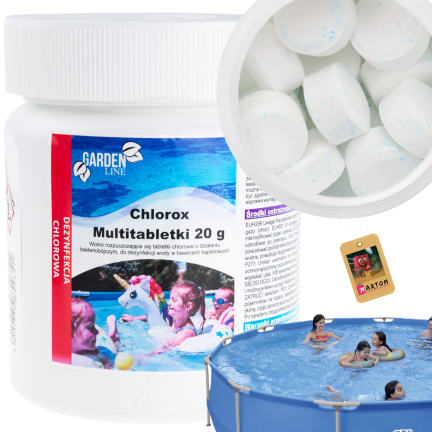 CHEM9341 CHLOROX CHLORIN VÍCENÁSOBNÉ TABLETY 20Gx20SF. 400G