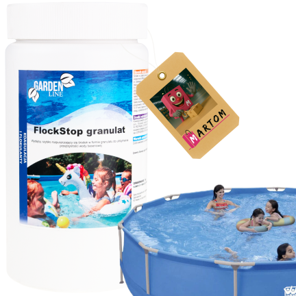 CHEM9488 FLOCKSTOP GRANULÁT PRO KOALESCENCI ČISTÉ VODY V BAZÉNU 1KG