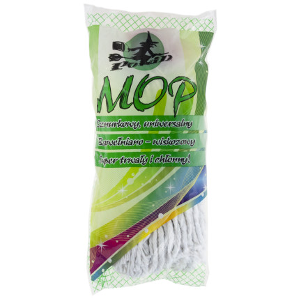 CHOM0032 bavlněný mop s provázkem a závitem, univerzální hlavice mopu