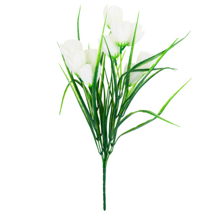 CV07855-1 tulipány kytice tulipánů umělé květiny bílé v kytici tulipánů dekorace