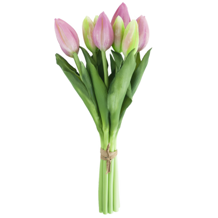 CV08289-3 GUMOVÝ TULIPÁN KRÁSNÁ KYTICE REALISTICKÁ JARNÍ VELIKONOCE
