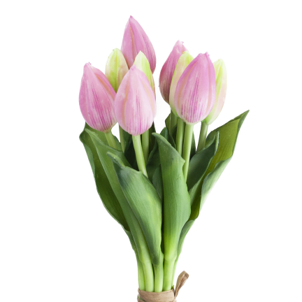 CV08289-3 GUMOVÝ TULIPÁN KRÁSNÁ KYTICE REALISTICKÁ JARNÍ VELIKONOCE