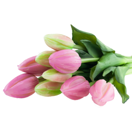 CV08289-3 GUMOVÝ TULIPÁN KRÁSNÁ KYTICE REALISTICKÁ JARNÍ VELIKONOCE