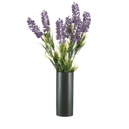 CV08589 umělé květiny – levandule, vřes, kytice z vřesu a větviček, velké, 33 cm