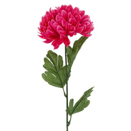 CV14384-13 chryzantéma, větvička 70 cm, umělé květiny do věnce, velký květ 13 cm na hrob, červená