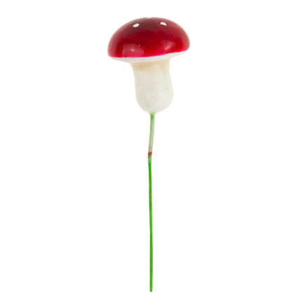 CV33985 MUCHOMŮRKY NA PÍRKU UMĚLÉ HOUBY HOUBY OZDOBY PODZIMNÍ DEKORACE MUCHOMŮRKY
