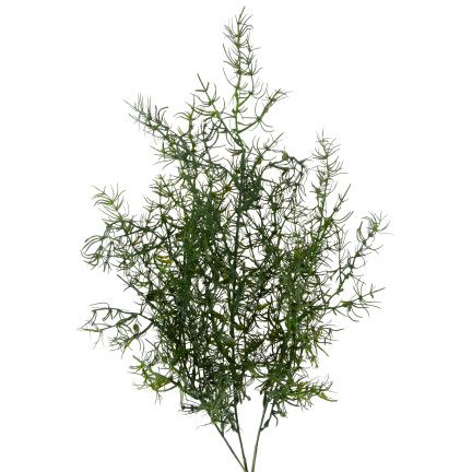 CV13686-3 dekorativní větvička asparagus, umělé květiny, ozdobný doplněk do kytice na hrob