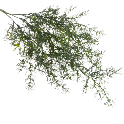 CV13686-3 dekorativní větvička asparagus, umělé květiny, ozdobný doplněk do kytice na hrob