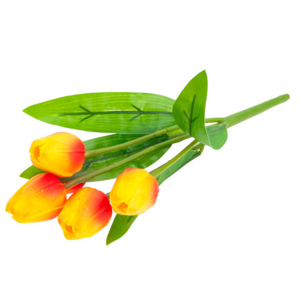 CV26805-7 tulipán, kytice tulipánů, 5 ks, umělé květiny, tulipány v kytici, z pěnové hmoty