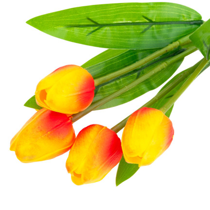 CV26805-7 tulipán, kytice tulipánů, 5 ks, umělé květiny, tulipány v kytici, z pěnové hmoty
