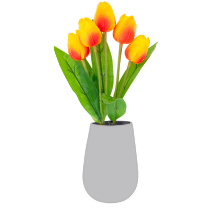 CV26805-7 tulipán, kytice tulipánů, 5 ks, umělé květiny, tulipány v kytici, z pěnové hmoty