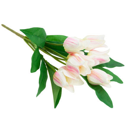 CV26811-2 velký kytice tulipánů X9 růžové umělé květiny tulipány v kytici
