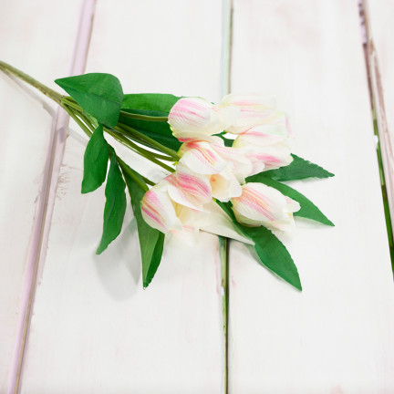CV26811-2 velký kytice tulipánů X9 růžové umělé květiny tulipány v kytici