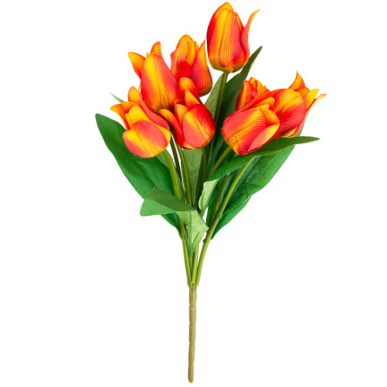 CV26811-4 velký kytice tulipánů X9 umělé květiny tulipány v kytici ze silikonu