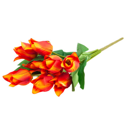 CV26811-4 velký kytice tulipánů X9 umělé květiny tulipány v kytici ze silikonu