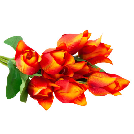 CV26811-4 velký kytice tulipánů X9 umělé květiny tulipány v kytici ze silikonu