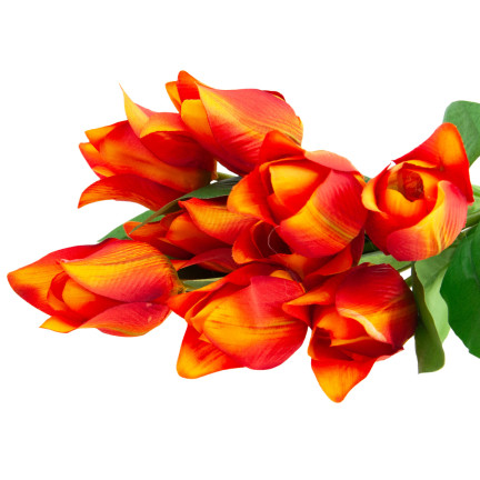 CV26811-4 velký kytice tulipánů X9 umělé květiny tulipány v kytici ze silikonu