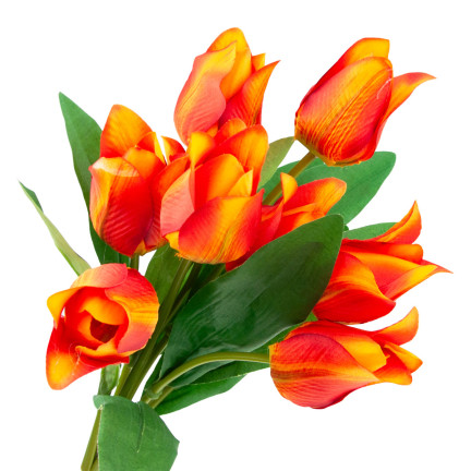 CV26811-4 velký kytice tulipánů X9 umělé květiny tulipány v kytici ze silikonu