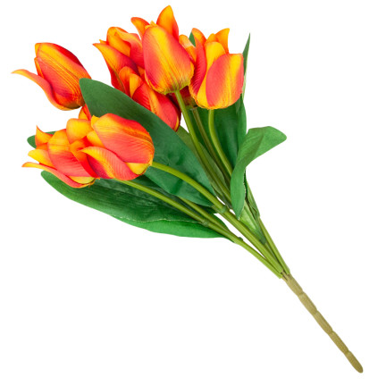 CV26811-4 velký kytice tulipánů X9 umělé květiny tulipány v kytici ze silikonu