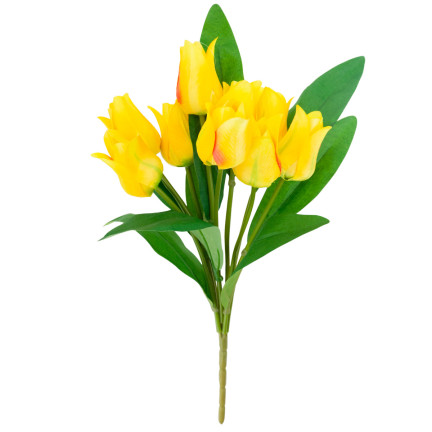 CV26811-8 velký kytice tulipánů X9 umělé květiny tulipány v kytici ze silikonu